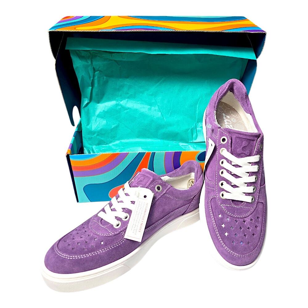 Lazo Hypernova Purple Eco Suede Sneakers Womens 7 Low Top Skate Shoes NWT